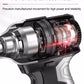 🧰🔧 50% RABATT! | Borstlös 20V Slagskruvdragare – 350Nm, 2x5,0Ah Batterier & 6-stegs Moment!