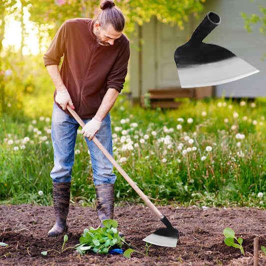 🌱Kraftigt hackhuvud i stål, slitstarkt för lantbruk, trädgård och ogräsrensning✨