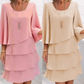 👗 50% RABATT 🌸 | Damklänning med Volanger & Utsvängda Ärmar