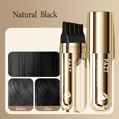 💇‍♀️ KÖP 2 FÅ 1 GRATIS! ✨ 2-i-1 Hårfärgningskam för Grått Hår - Snabb och Naturlig Täckning, Skonsam Formel för Användning Hemma 🌿📦