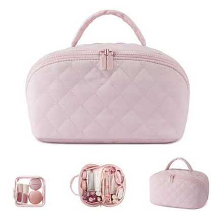 Stort specialerbjudande – 62 % rabatt💥Bärbar sminkväska med stor kapacitet och handtag