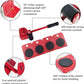 🔄 Möbellyftare & flyttverktygsset, 4-pack – 360° glidskivor & ergonomiskt lyft utan ryggpåfrestning 💪
