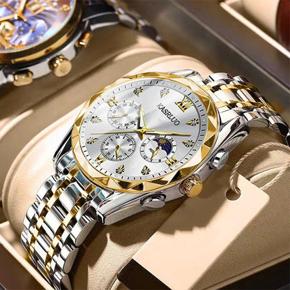 ⌚ 50% REA NU! 🔥 Vattentät Kvartsur för Män - Elegant & Slitstark, Perfekt för Vardag och Äventyr ✨