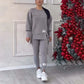 👚 54% RABATT NU! ✨ Avslappnat Set med Sweatshirt och Leggings för Kvinnor
