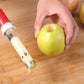 🍎 KÖP 1, FÅ 1 GRATIS! 🔪 Rostfritt 2-i-1 Fruktkärnare & Skalare – Skär, Urkärna & Servera Som En Proffskock! ✨