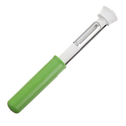 🍎 KÖP 1, FÅ 1 GRATIS! 🔪 Rostfritt 2-i-1 Fruktkärnare & Skalare – Skär, Urkärna & Servera Som En Proffskock! ✨
