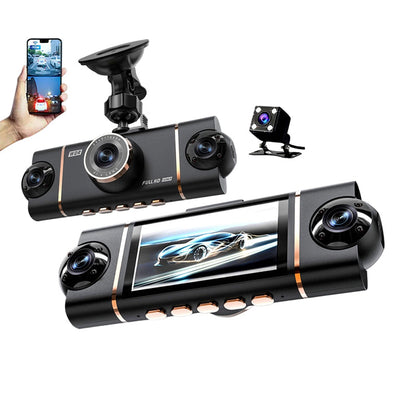 🔥SISTA DAGENS REA 66% RABATT🔥4-kanals HD-dashcam med inspelning fram och bak