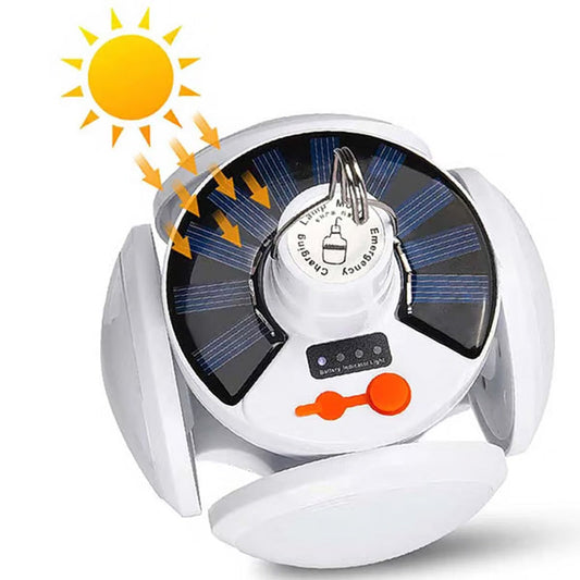 ☀️⚡50% RABATT! 🔋🔥Soldriven, multifunktionell och hopfällbar lampa formad som fotboll