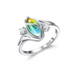 ✨💍60 % RABATT🔥 Geometrisk oval månstensring med zirkoniadetaljer – Mystisk, glittrande och tidlöst elegant! 🌙✨