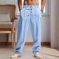 👖 50% RABATT 🌿 | Raka Linnebyxor – Dragsko & Andningsbar Passform