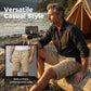 🩳 50% RABATT! 👖 Lätta Cargoshorts – Andningsbart Tyg, Knälång Skärning & Säkra Fickor För Telefon & Nycklar, Bekväma Hela Dagen ✅