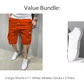 🩳 50% RABATT! 👖 Lätta Cargoshorts – Andningsbart Tyg, Knälång Skärning & Säkra Fickor För Telefon & Nycklar, Bekväma Hela Dagen ✅
