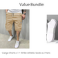 🩳 50% RABATT! 👖 Lätta Cargoshorts – Andningsbart Tyg, Knälång Skärning & Säkra Fickor För Telefon & Nycklar, Bekväma Hela Dagen ✅