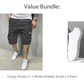 🩳 50% RABATT! 👖 Lätta Cargoshorts – Andningsbart Tyg, Knälång Skärning & Säkra Fickor För Telefon & Nycklar, Bekväma Hela Dagen ✅
