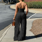 👗 57% RABATT! 🔥 Axelbandslös Krinklad Jumpsuit med Vida Ben – Elegant, Bekväm & Perfekt För En Trendig Sommarlook 💃
