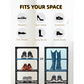 👠 50% RABATT! 🚪 Vertikal Shoe Rack för Ingång – Utrymmesbesparande, Stabil Metallram & Enkel Montering 👟