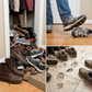👠 50% RABATT! 🚪 Vertikal Shoe Rack för Ingång – Utrymmesbesparande, Stabil Metallram & Enkel Montering 👟
