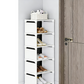 👠 50% RABATT! 🚪 Vertikal Shoe Rack för Ingång – Utrymmesbesparande, Stabil Metallram & Enkel Montering 👟
