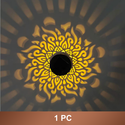 Solcellsdriven mandala projektorlampa