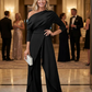 👗 58% RABATT! ✨ Elegant Enaxlad Jumpsuit för Kvinnor – Flytande Vida Ben, Omslagsdetalj & Andningsbart Tyg för En Trendig Look 💃