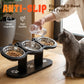 🐱  🍽️ Upphöjd hund- och kattmatskål med 3 skålar – halkfri & stabil – ergonomisk design för bättre matsmältning 🐾