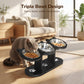 🐱  🍽️ Upphöjd hund- och kattmatskål med 3 skålar – halkfri & stabil – ergonomisk design för bättre matsmältning 🐾