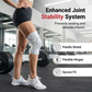 🦵 Smart knäskydd med justerbar kompressionsratt – stabilitet, stötdämpning & full rörlighet – perfekt för träning, löpning och vardag ✨