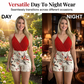 🌴 50% RABATT NU!🍹 V-ringad & Högmidjad Shortset – Tropiskt Tryck – 2-Delad Semesteroutfit 💃