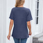 👚 50% RABATT! 🌸 Dam V-ringad Kortärmad Casual T-shirt – Andningsbar, Lätt & Perfekt För En Avslappnad Sommarlook ☀️