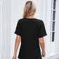 👚 50% RABATT! 🌸 Dam V-ringad Kortärmad Casual T-shirt – Andningsbar, Lätt & Perfekt För En Avslappnad Sommarlook ☀️