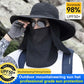 Vandringshatt med UPF 50+ – bred brätte, avtagbar ansiktsmask & ventilationshål ⛰️🧢
