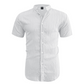 👕 50% RABATT! ☀️ Somrig kortärmad herrskjorta med ståkrage – Bekväm, andningsbar & perfekt för varma sommardagar 🔥