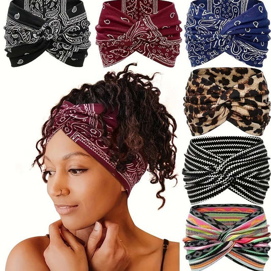 🎀 Köp 1 få 1 gratis! 🧘Elastiskt brett pannband för kvinnor – Mjukt, Stretchigt & Perfekt För Yoga, Löpning & Vardagsbruk ✨
