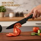 🔪 50% RABATT NU! ✨ Modern 7-i-1 Kökskniv & Sax Set – Komplett 7-delar, Non-Stick Belagd & Ergonomiska PP Handtag – Sleek Svart Design 🖤