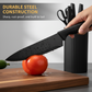 🔪 50% RABATT NU! ✨ Modern 7-i-1 Kökskniv & Sax Set – Komplett 7-delar, Non-Stick Belagd & Ergonomiska PP Handtag – Sleek Svart Design 🖤