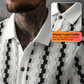👕 50% RABATT! 🎨 Herr Kortärmad Retro Geometrisk Stickad Skjorta – Unikt Mönster, Mjuk Textur & Perfekt För En Personlig Sommarlook 🌞