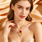 🌹 50% RABATT! 💎 Elegant Roshänge Halsband – Delikat Design, Hypoallergen Metall & Perfekt För En Romantisk Look Eller Som En Kärleksfull Present ✨