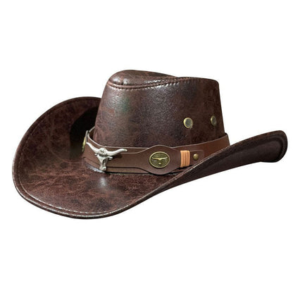🤠 50% RABATT NU! 🌵 Vintage Cowboyhatt med Bred Brätte & Justerbar Rem – Klassisk Westernstil för Äventyr & Sol ✨