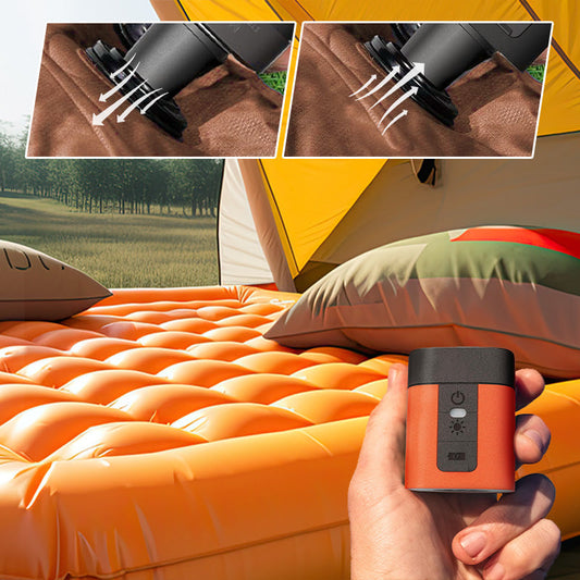 🔥50% RABATT!🔥Mini Elektrisk Luftpump för Utomhusbruk med Lampa