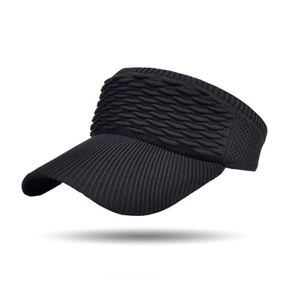 🧢 KÖP 1 FÅ 1 GRATIS! ☀️ Kvinnors Andningsbar Stickad Solvisir – UV-skydd, Bred Brätte & Fukttransporterande – Perfekt För Tennis, Stranden eller Löpning 🎾