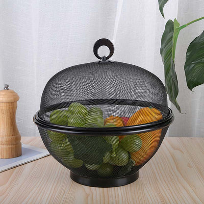 📢📢50 % rabatt!! 🥳💞 Över 50 000 sålda! ⚡✨Fruktkorg med lock och dubbla funktioner – förvaring, avrinning och dekoration i ett🍎🥬