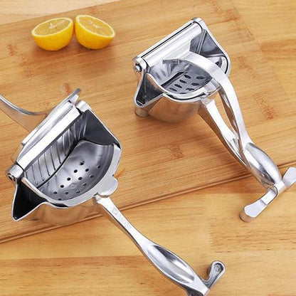 🍋 50% RABATT NU!🍊 Rostfritt Stål Manuell Juicer – Tung Citruspress & Frukt Press – Hälsosam Färsk Juice Tillverkare för Kök & Bar 🥤