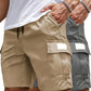 🩳 50% RABATT NU! 🌿 Herr Cargoshorts – Elastisk Midja, Lättvikt & Multi-Ficka – Andningsbar, Sval & Redo För Sommaren ☀️