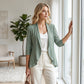 🧶 50% RABATT NU!☀️ Dam Sommar Öppen Stickad Kofta – Lätt & Andningsbar – Snygg Överdel 👗