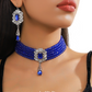 🌹 50% RABATT NU!! 🌹Lyxigt set med kristallhalsband och örhängen