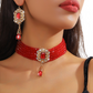 🌹 50% RABATT NU!! 🌹Lyxigt set med kristallhalsband och örhängen
