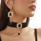 🌹 50% RABATT NU!! 🌹Lyxigt set med kristallhalsband och örhängen