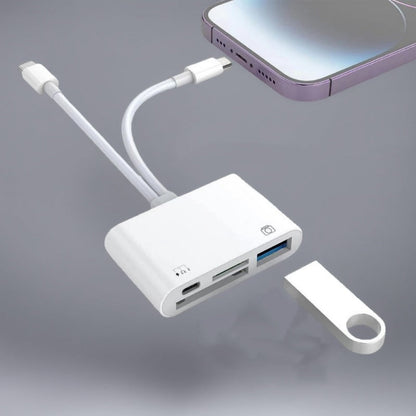 📱 50% RABATT NU! ⚡ 3-i-1 USB-C Minneskortläsare – Snabb Filöverföring & Plug-and-Play – Perfekt för Telefon, Dator & Android 💻