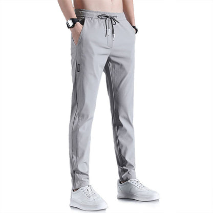 👖 50% RABATT! ⏰ Snabbtorkande träningsbyxor i is-silke för män – Kyler, andas & perfekta för löpning, gym eller hemmaträning – lätta och bekväma hela dagen ❄️