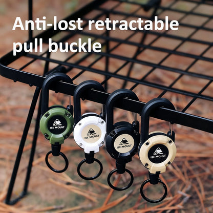 🔑 Köp 1 få 1 GRATIS! 🎒 Multifunktionell 3-i-1 Nyckelring – Utdragbar Lanyard, Karbinhake & Smart Förvaring – Vardagsbärande Essential 🧗
